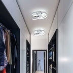 Angstrom 1 geometric LED semi-flush mount light by TheChandelierCo, 30cm unique modern design with clean lines and warm illumination.