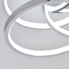 Angstrom 1 Light 30cm geometric LED semi-flush mount by TheChandelierCo featuring a modern, statement design with unique geometric shapes.