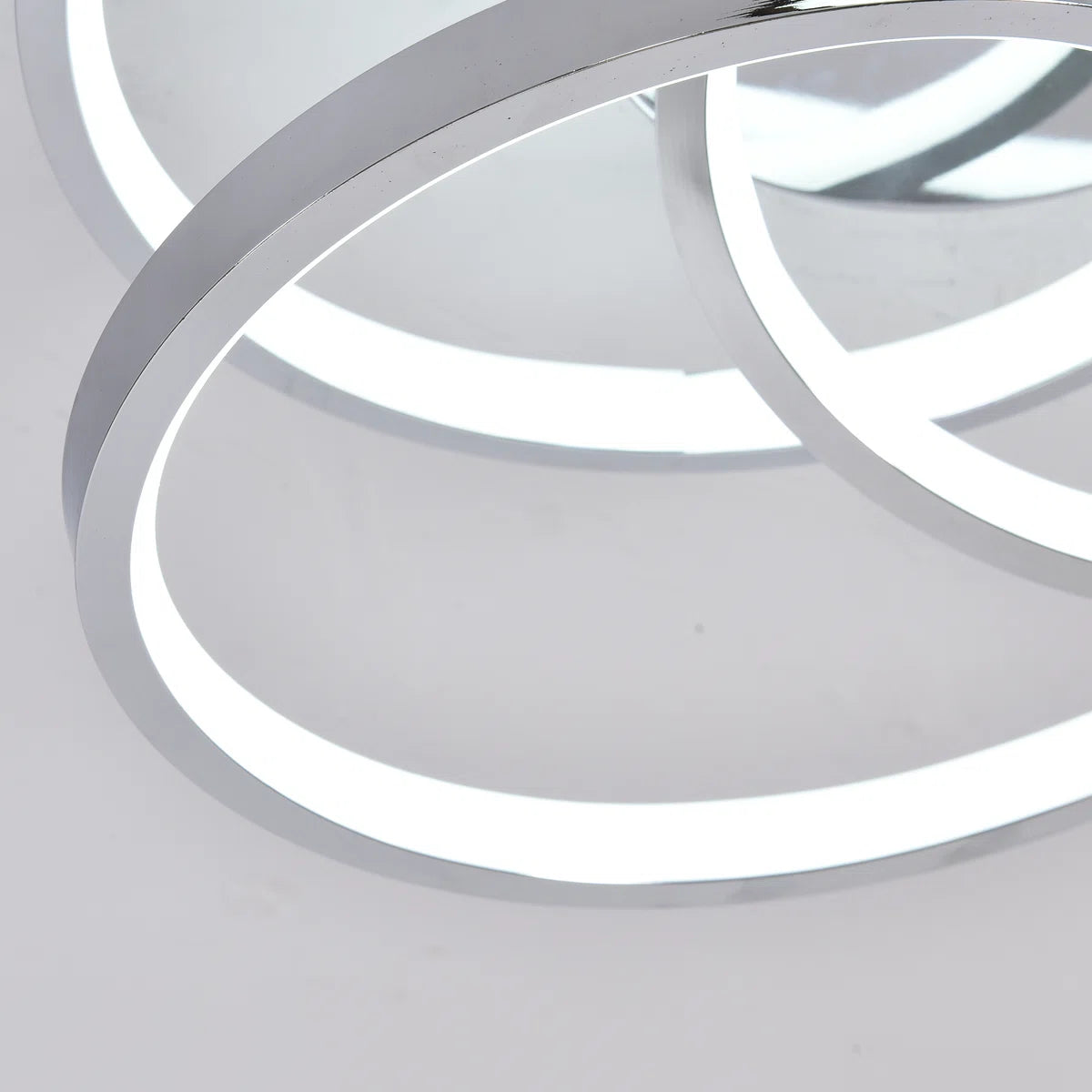 Angstrom 1 Light 30cm geometric LED semi-flush mount by TheChandelierCo featuring a modern, statement design with unique geometric shapes.