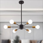6 - Light Dimmable Sputnik Sphere Chandelier