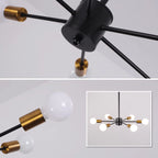 6 - Light Dimmable Sputnik Sphere Chandelier