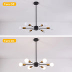 6 - Light Dimmable Sputnik Sphere Chandelier