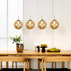 Ariya 4 Light Schwarz unique statement pendant light by TheChandelierCo hanging with modern design and sleek black finish