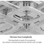 Arrika 8-Light 60cm LED flush mount ceiling light by TheChandelierCo with modern design and bright white illumination.