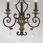 Elegant Banville 3 light candle-style chandelier by TheChandelierCo with classic candle holders and a polished metal finish.