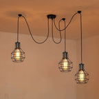 Elegant Barner 3 light chandelier by TheChandelierCo featuring multiple hanging light fixtures with a modern design.