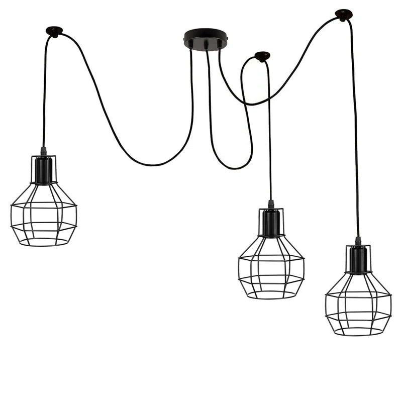 Elegant Barner 3 light chandelier by TheChandelierCo with a sleek modern design and multiple light fixtures.