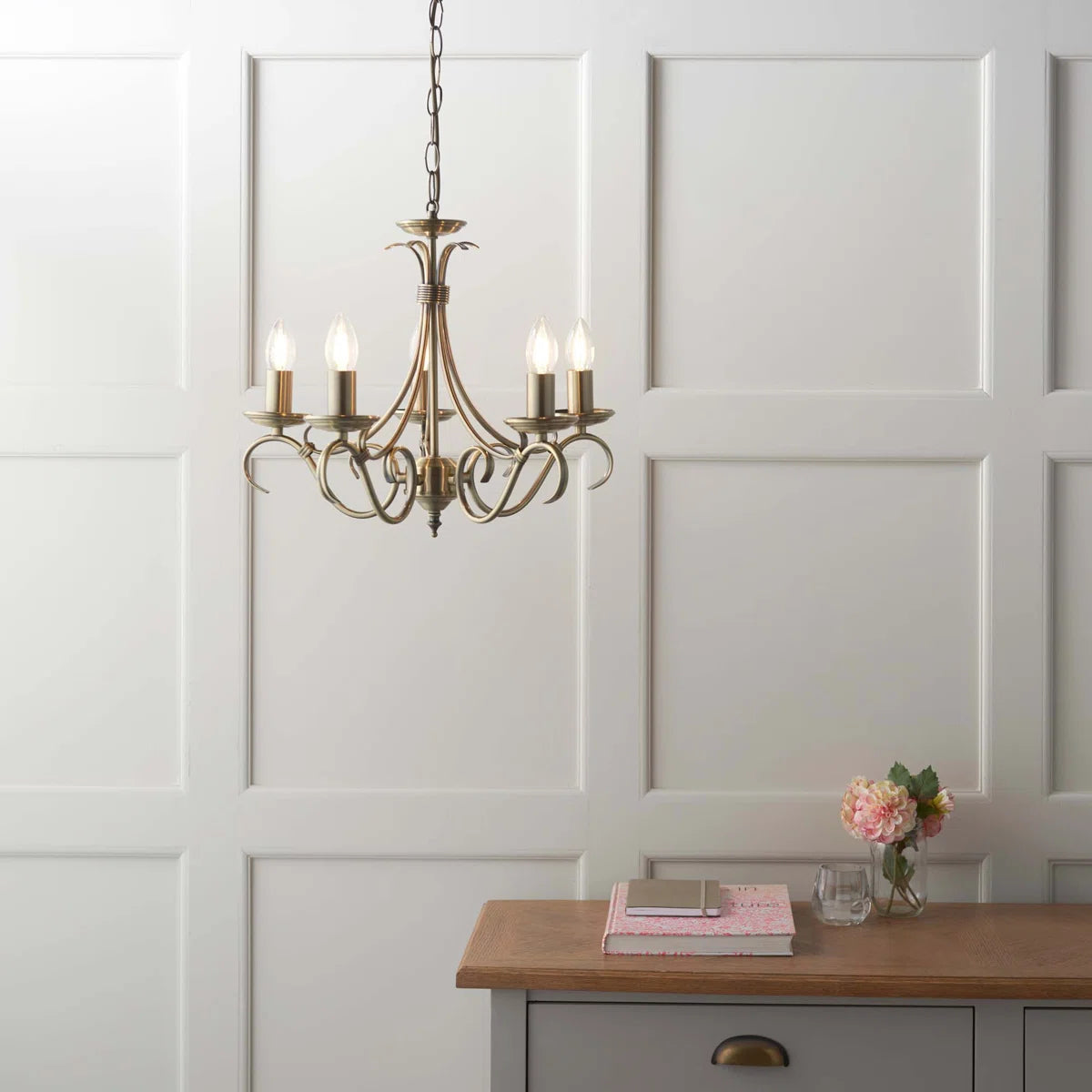 5 - Light Candle Style Chandelier