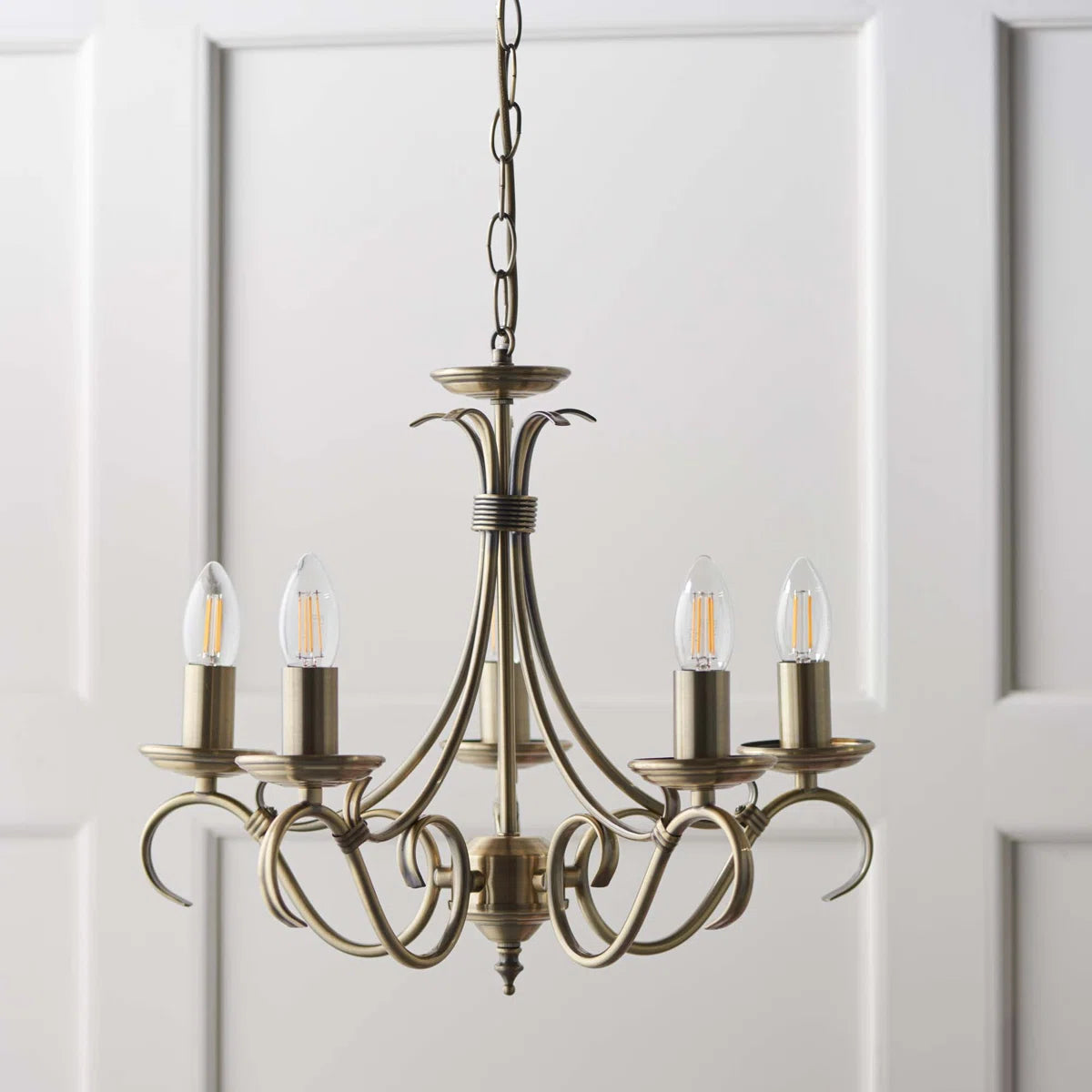 5 - Light Candle Style Chandelier