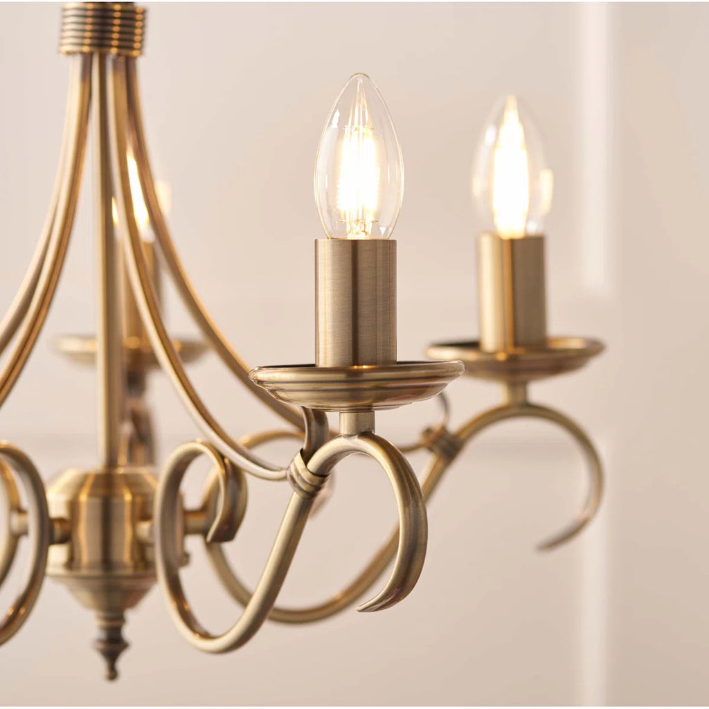 5 - Light Candle Style Chandelier