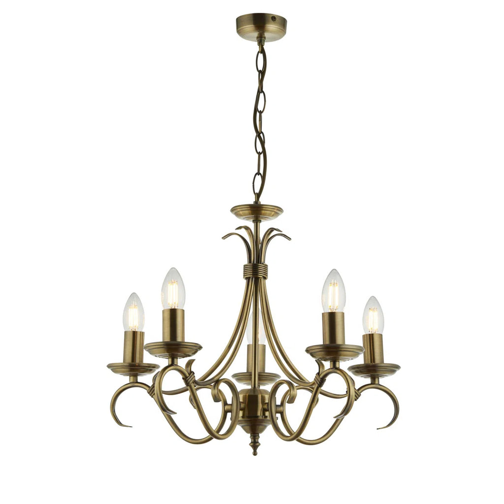 5 - Light Candle Style Chandelier