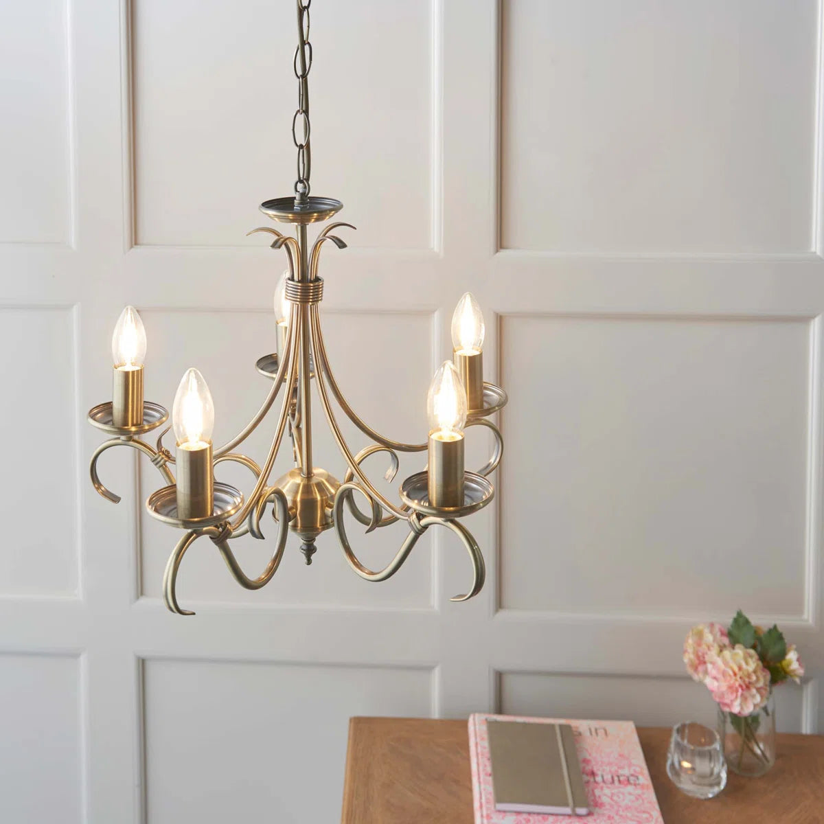 5 - Light Candle Style Chandelier
