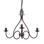 Light shaded chandelier from Bay City 3 by TheChandelierCo featuring elegant design and soft ambient illumination.