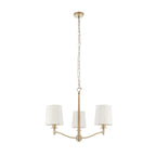 Beaumont 3 light shaded chandelier by TheChandelierCo featuring elegant glass shades and a classic design for sophisticated interiors.