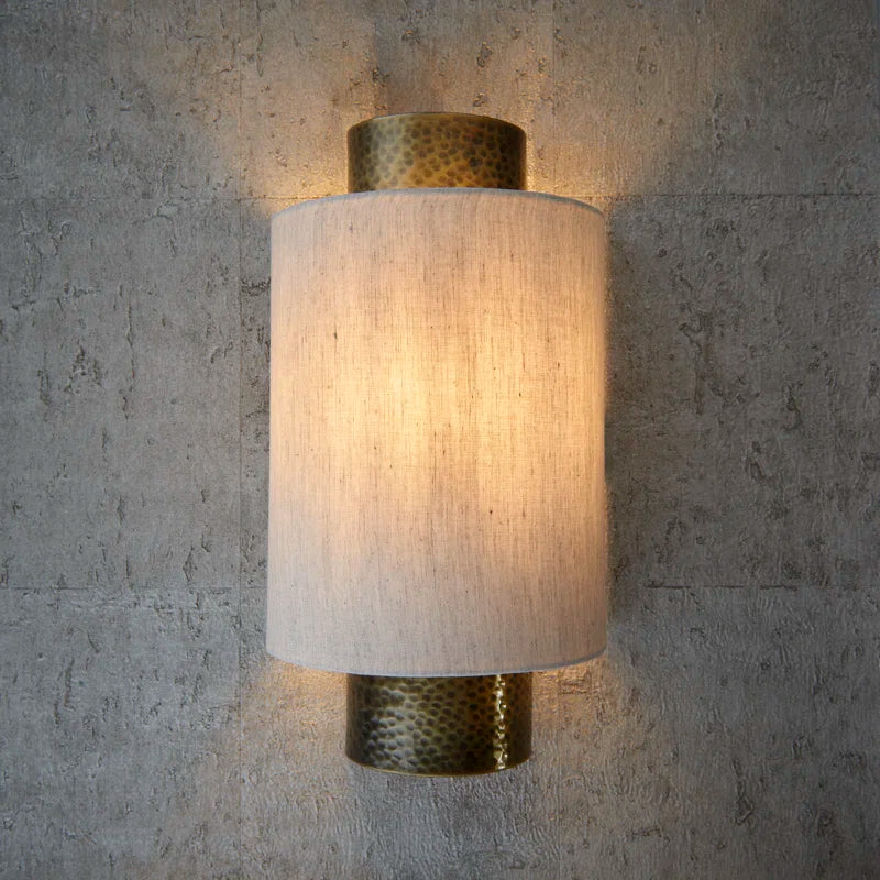 Set of two Beedle flush mounted sconces by TheChandelierCo, featuring modern design with frosted glass shades and brushed metal finishes.