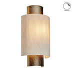 Set of two Beedle flush-mounted sconces by TheChandelierCo featuring modern design with sleek metal and glass shade.