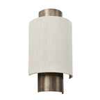 Set of two Beedle flush-mounted sconces by TheChandelierCo showing sleek, modern design with circular glass shades and metal mounting.