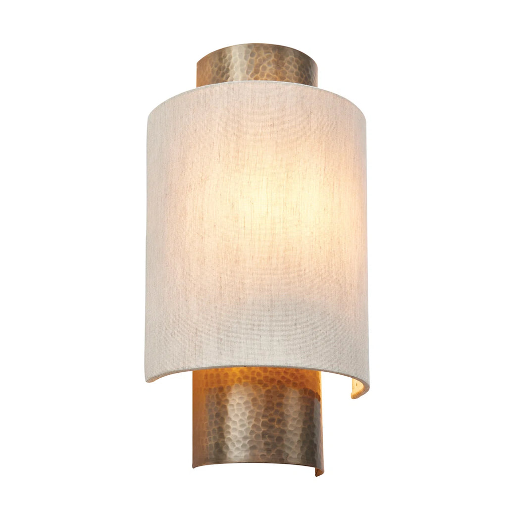 Pair of Beedle flush-mounted sconces by TheChandelierCo, featuring sleek modern design with glass and metal finishes.