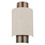 Set of two Beedle Flush Mounted Sconces by TheChandelierCo with sleek, modern design and warm lighting fixtures mounted on a wall.