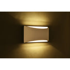 Blandford flush mounted sconce by TheChandelierCo featuring elegant metal and glass design for wall lighting.