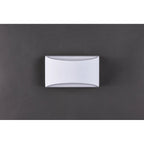 Blandford flush mounted sconce by TheChandelierCo featuring a sleek, modern design with a glass shade and brass finish.