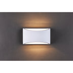 Blandford flush mounted sconce by TheChandelierCo featuring a sleek, modern design with a glass shade and brushed metal finish.