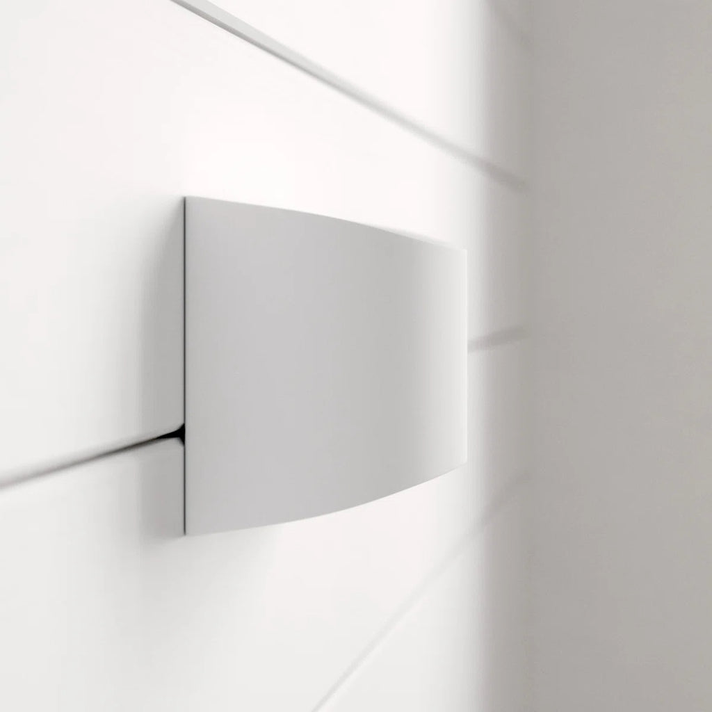 Blandford flush mounted sconce by TheChandelierCo, featuring a sleek design with a brass finish and frosted glass shade.