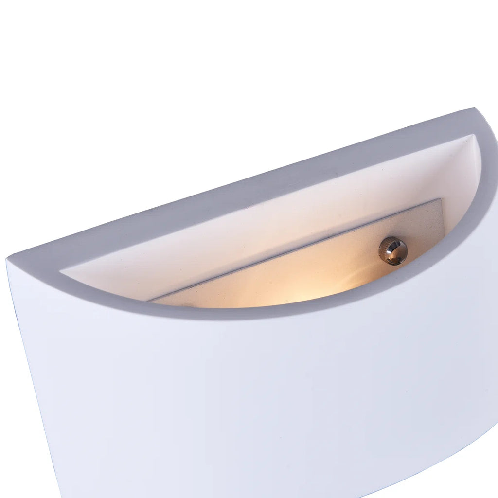 Blandford flush mounted sconce by TheChandelierCo, featuring a sleek design with a metallic finish and elegant glass shade.
