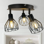 3-Light 22cm Semi Flush Mount