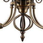 Campbellsburg 5-light twist shaded chandelier with alabaster style glass, modern lighting fixture from TheChandelierCo.