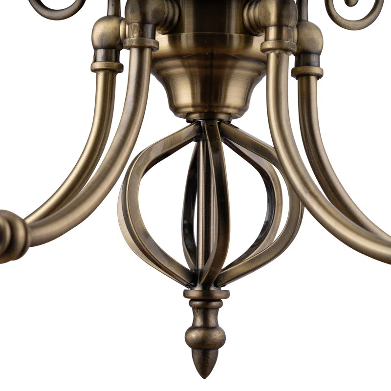 Campbellsburg 5-light twist shaded chandelier with alabaster style glass, modern lighting fixture from TheChandelierCo.