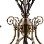 Campbellsburg 5-light twist shaded chandelier with alabaster-style glass by TheChandelierCo, showcasing elegant lighting design.