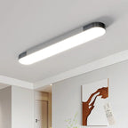Cherron 1-light 100cm LED flush mount ceiling light in sleek design, featuring a modern white diffuser and brushed metal finish.