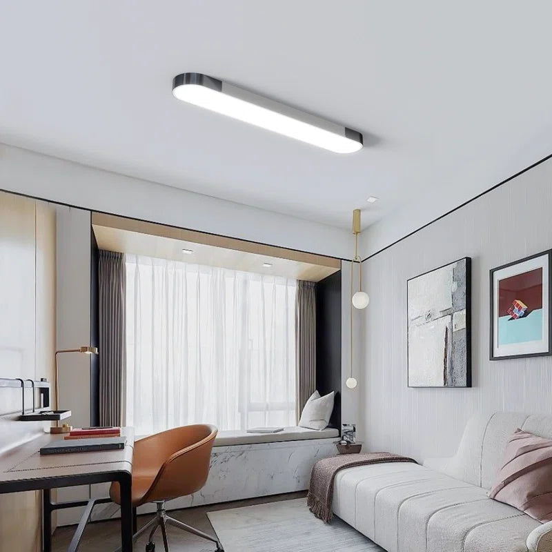 Cherron 1-light 100cm LED flush mount ceiling light by TheChandelierCo, featuring a sleek modern design and bright LED illumination.