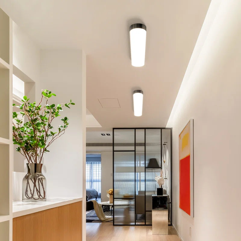 Cherron 1-light 100cm LED flush mount ceiling light by TheChandelierCo, featuring a sleek modern design and bright LED illumination.