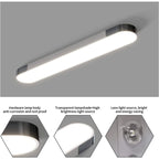 Cherron 1-light 100cm LED flush mount ceiling light by TheChandelierCo, featuring a sleek modern design and white finish.