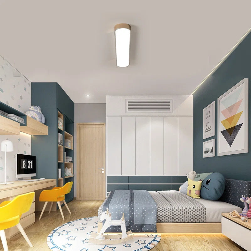 Cherron 1-Light 100cm LED Flush Mount ceiling light by TheChandelierCo with sleek modern design and bright LED illumination