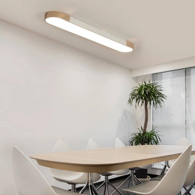 Cherron 1-light 100cm LED flush mount ceiling light by TheChandelierCo, featuring a sleek modern design with a circular shape and ambient lighting.