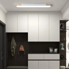 Cherron 1-light 100cm LED flush mount ceiling light with sleek modern design, brushed metal finish, and soft integrated LED illumination.