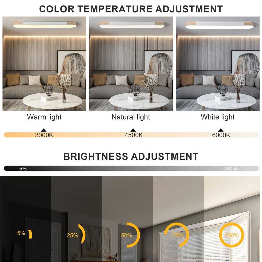 Cherron 1-Light 100cm LED flush mount fixture by TheChandelierCo, featuring a sleek modern design with bright LED illumination.
