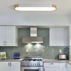 Cherron 1-light 70cm LED flush mount ceiling light by TheChandelierCo, featuring a sleek modern design with a round white fixture.