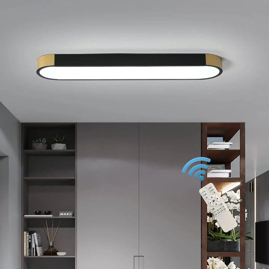Cherron 1-light 70cm LED flush mount ceiling light by TheChandelierCo, featuring a sleek design and modern illumination.