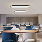 Cherron 1-light 70cm LED flush mount ceiling light by TheChandelierCo with sleek modern design and warm white LED illumination.