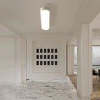 Cherron acrylic LED semi-flush mount ceiling light by TheChandelierCo with modern design and bright illumination.
