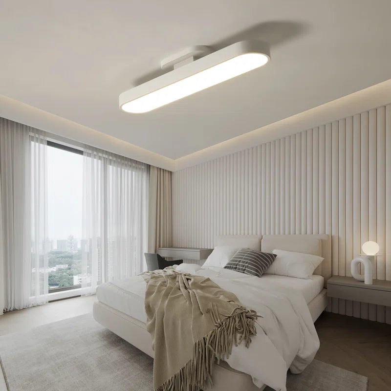 Cherron acrylic LED semi-flush mount ceiling light by TheChandelierCo with sleek modern design and diffused acrylic shade.
