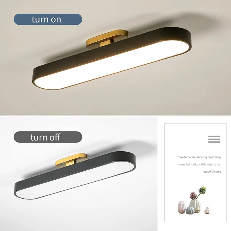 Cherron acrylic LED semi-flush mount ceiling light by TheChandelierCo with modern design and diffused illumination.