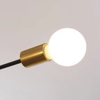 Cobina 6 Light Sputnik Chandelier by TheChandelierCo featuring a modern design with six exposed bulbs and a sleek metallic finish.