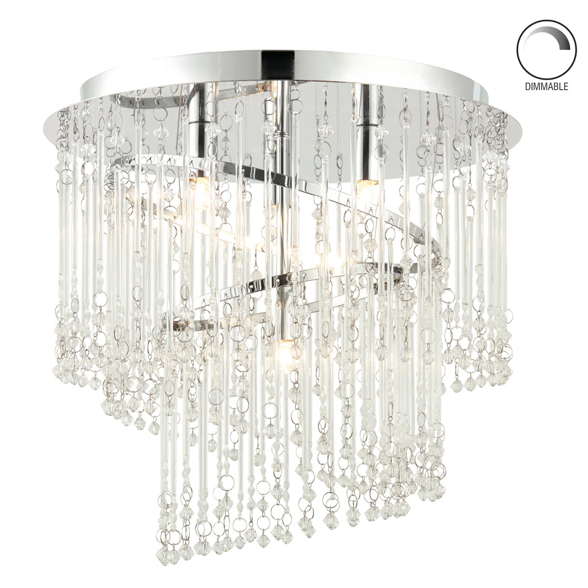 4 Light Ceiling flush light 35cm Diameter
