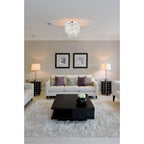 4 Light Ceiling flush light 35cm Diameter