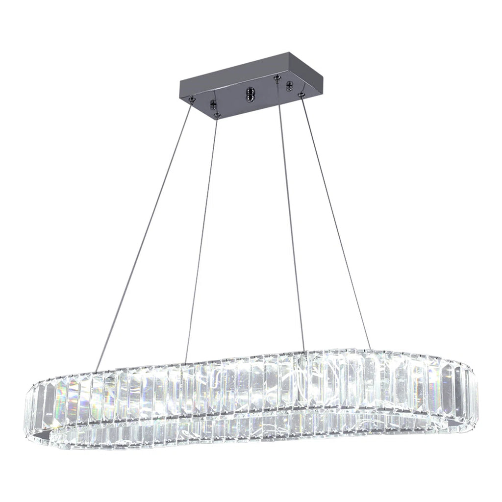 1 - Light Crystal LED Chandelier